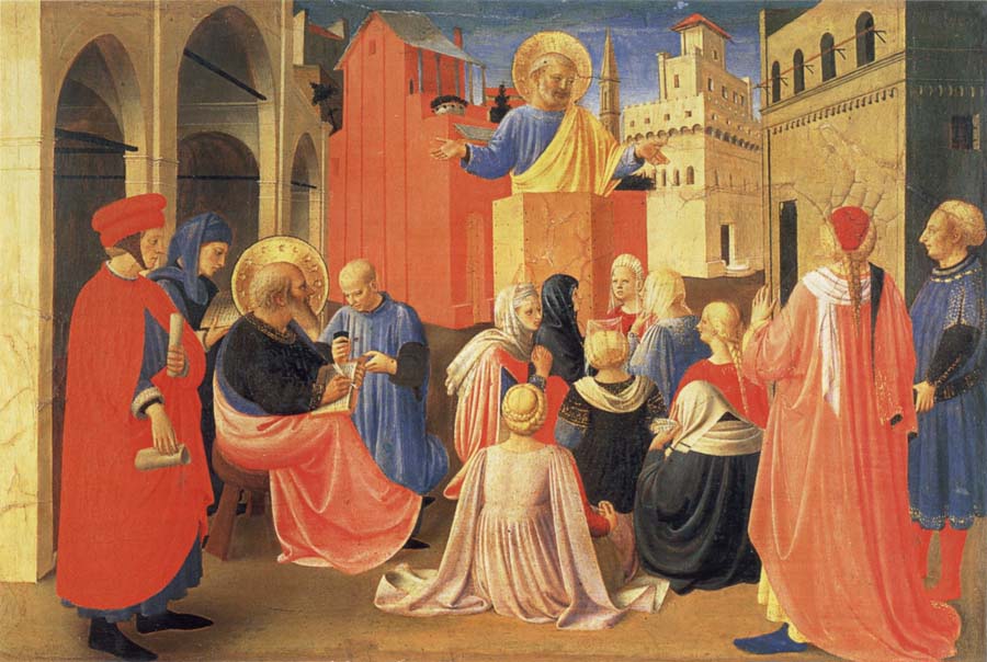 Fra Angelico The Hl. Petrus preaches